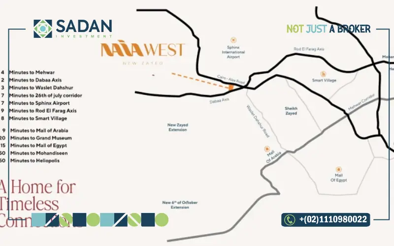 خريطة نايا ويست الشبخ زايد