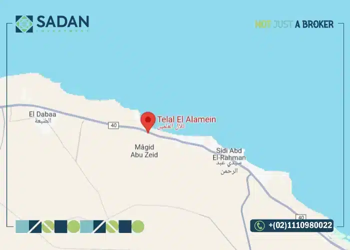 موقع قرية تلال الساحل الشمالي