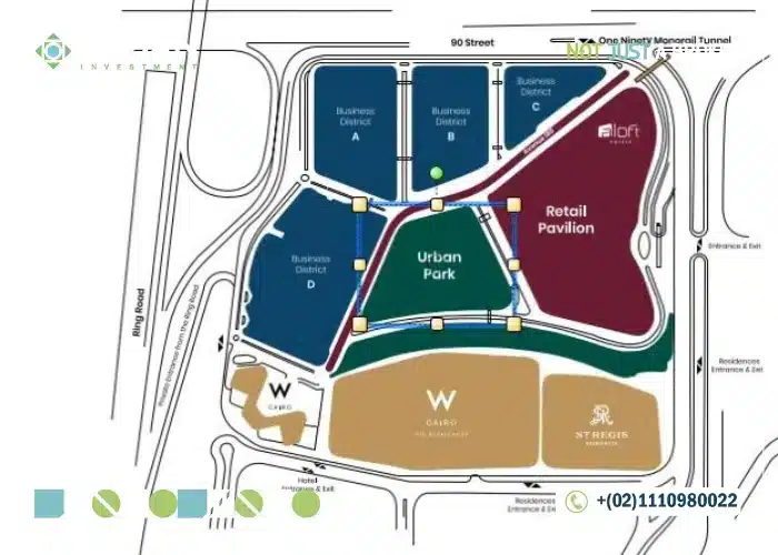 مخطط-وموقع-مول-وان-90-التحمع-الخامس