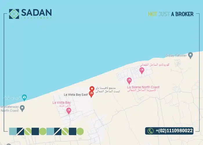 موقع قرية لافيستا باي ايست الساحل الشمالي