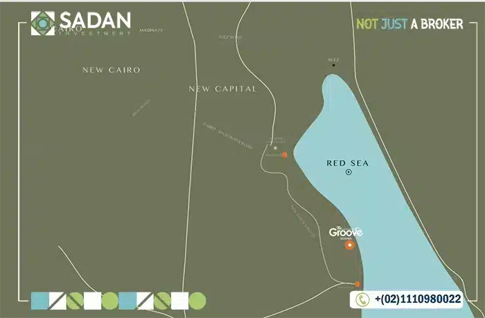 موقع قرية ذا جروف