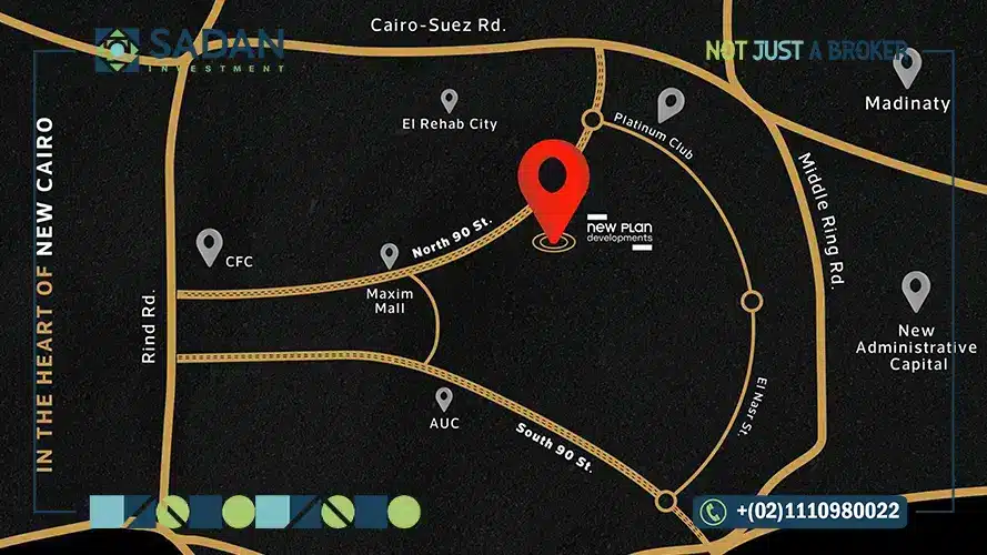 موقع كمبوند نيو بلان