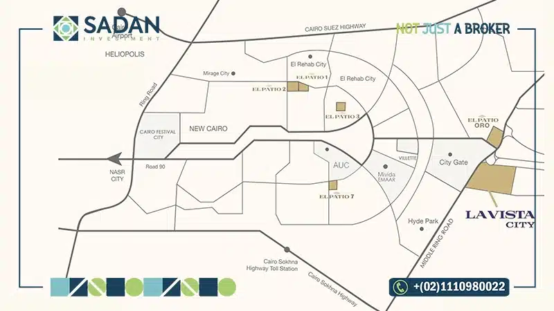 خريطة مشروع لافيستا العاصمة