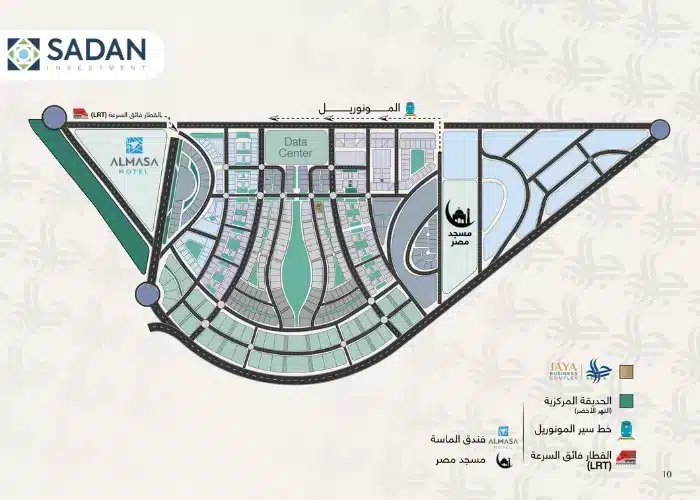 موقع مشروع جايا بيزنس كومبلكس العاصمة الادارية