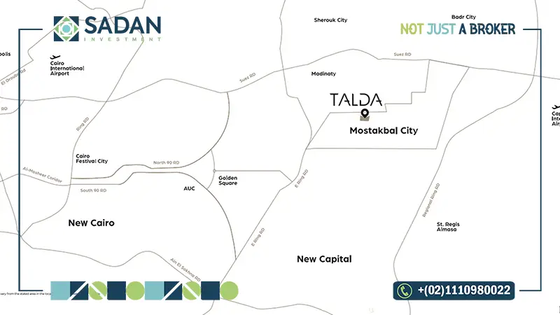 خريطة كمبوند تالد القاهرة الجيديدة