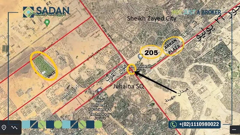 خريطة كمبوند وان 33 الشيخ زايد