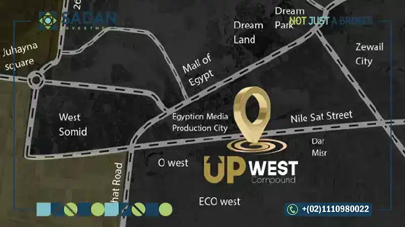 موقع كمبوند اب ويست 6 أكتوبر