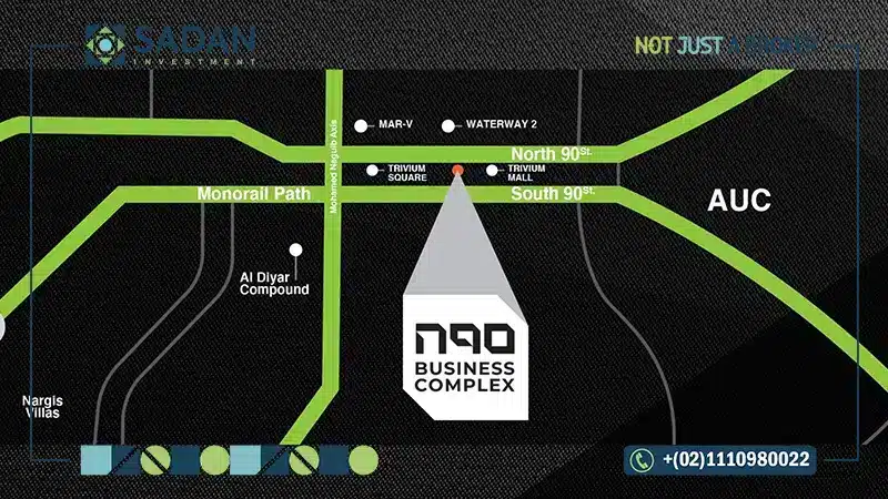 خريطة مول N90 القاهرة الجديدة