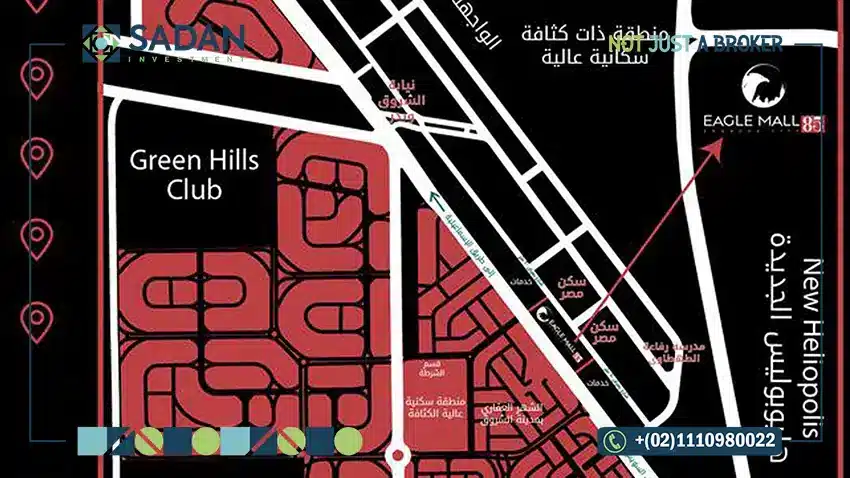 خريطة مول ايجل 85