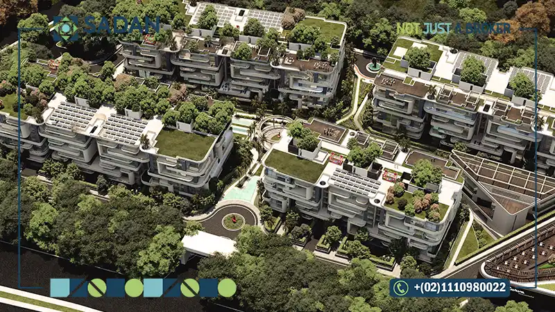 المساحات الخضراء في كمبوند سيتي اوفال