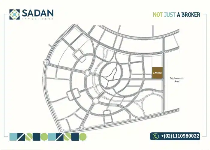 موقع كمبوند زافاني العاصمة الإدارية الجديدة
