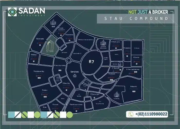 موقع كمبوند ستاو العاصمة الإدارية