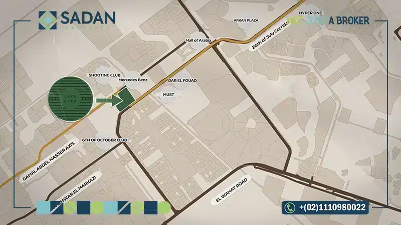 موقع كمبوند جازابيا أكتوبر