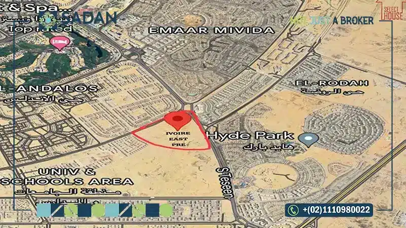 موقع كمبوند إيفوري إيست التجمع الخامس