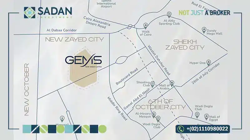 موقع كمبوند جيمس الشيخ زايد