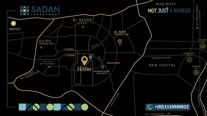 موقع كمبوند هولم ريزيدنس التجمع الخامس