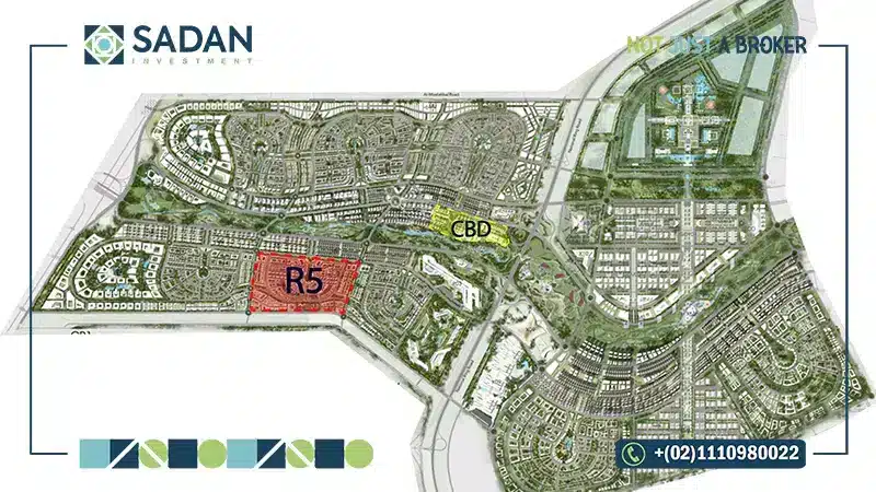 تصميم كمبوند ميادين العاصمة الإدارية