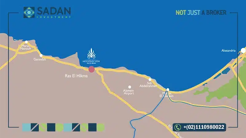 خريطة قرية ايفيا ماونتن فيو رأس الحكمة