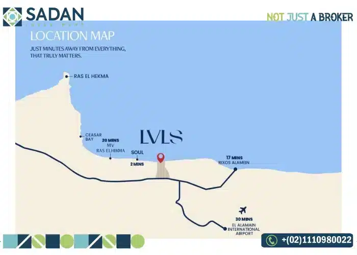 خريطة-موقع-ليفيلز-ماونتن-فيو-الساحل-الشمالي