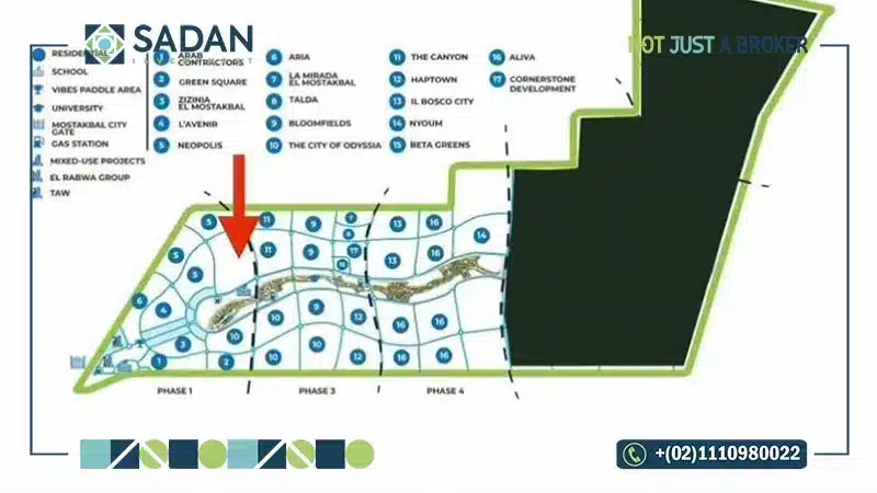 مخطط كمبوند أت إيست مدينة المستقبل