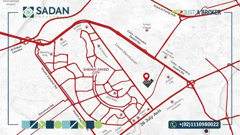 خريطة كمبوند اليسيوم الشيخ زايد