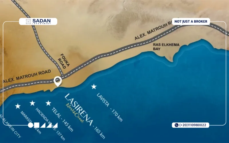 لاسيرينا الساحل الشمالى Lasirena north coast أسعار ومساحات 6 موقع لاسيرينا الساحل الشمالي