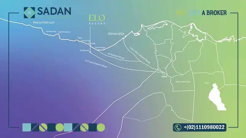 خريطة قرية ايلو العلمين الجديدة