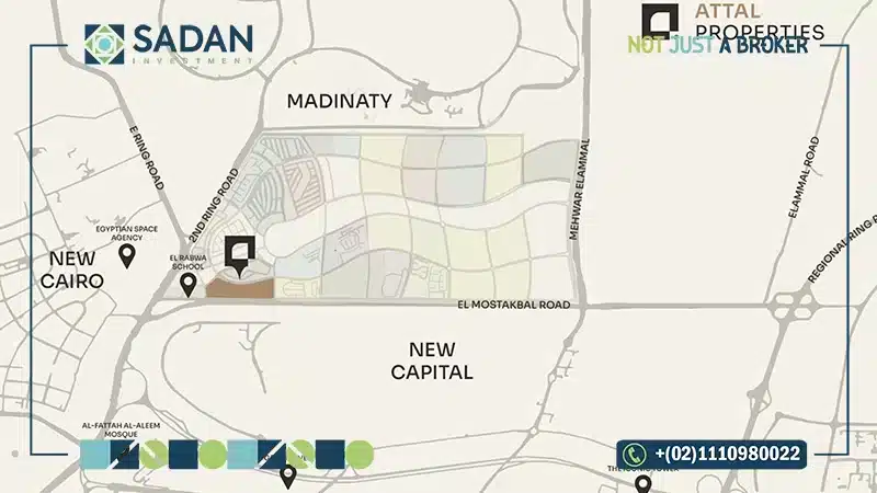 خريطة كمبوند ذا 101 المستقبل سيتي