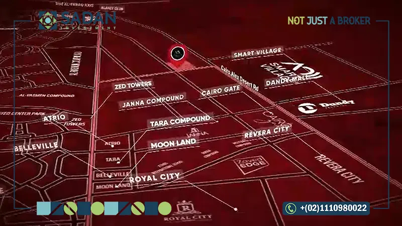 خريطة كمبوند فيا زايد الجديدة