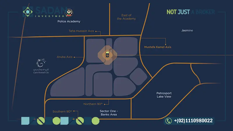 خريطة مول جولدن فيو التجمع الخامس