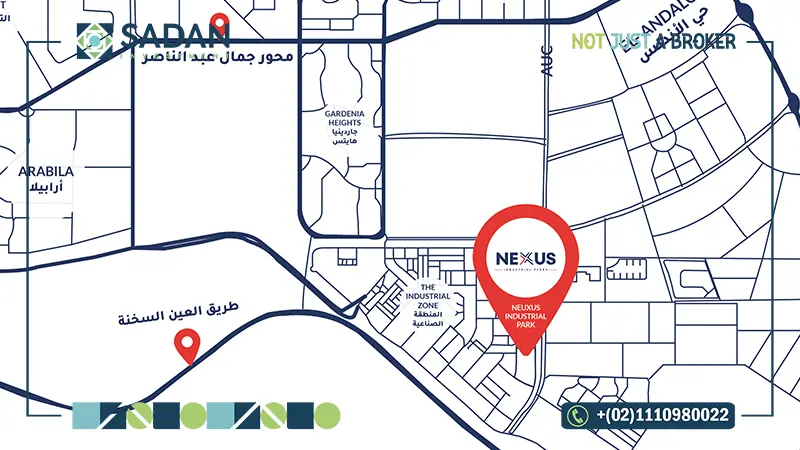 خريطة نيكسوس إندستريل باركس القاهرة الجديدة