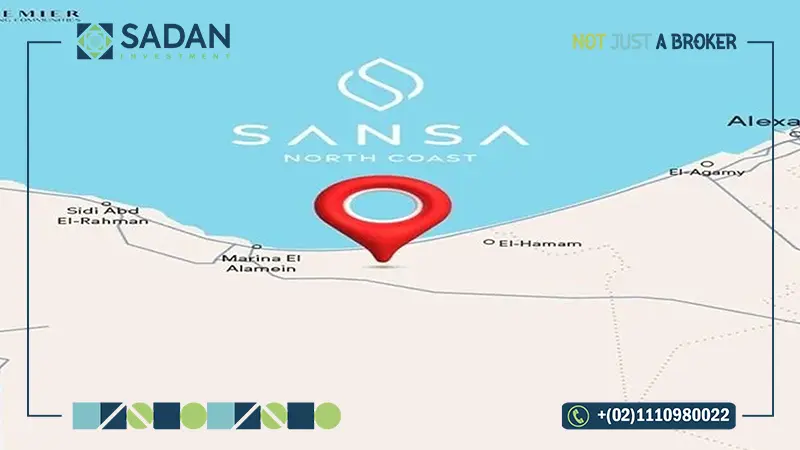 خريطة قرية سانسا الساحل الشمالي