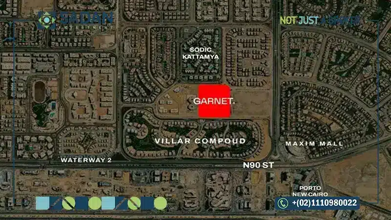 خريطة كمبوند جارنيت التجمع الخامس