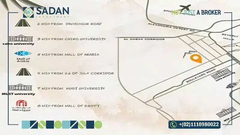 خريطة كمبوند مونتانيا جاردنز الشيخ زايد