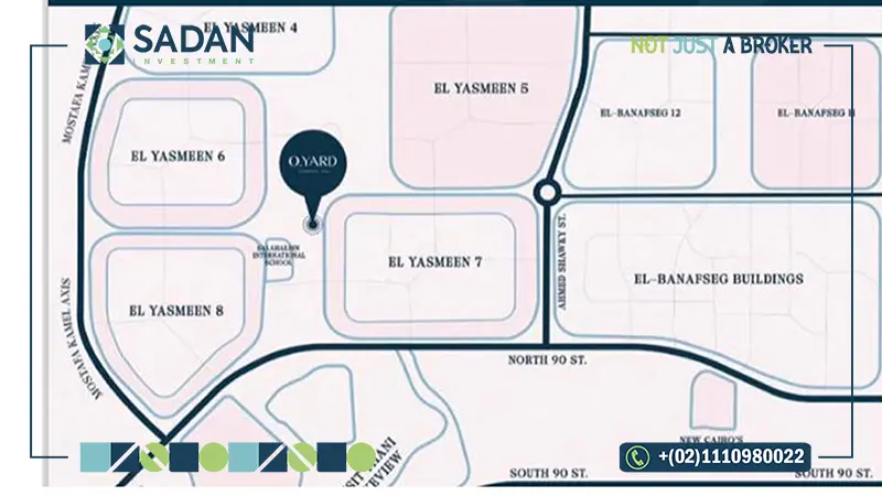 خريطة مول أو يارد التجمع الخامس