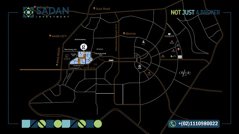 خريطة-مول-جولدن-هب-التجمع-الخامس