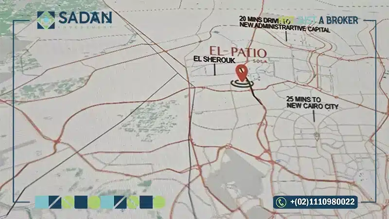 خريطة الباتيو سولا الشروق