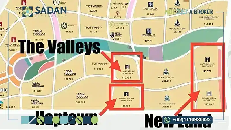 خريطة كمبوند بارك سنترال المستقبل سيتي