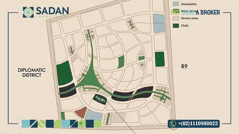 خريطة كمبوند كارديا العاصمة الإدارية