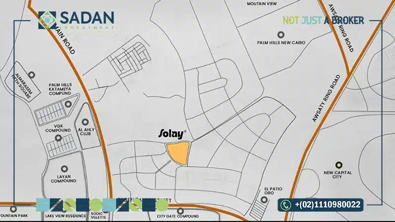 خريطة سولاي القاهرة الجديدة