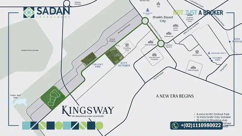 خريطة كمبوند كينجز واي ماونتن فيو