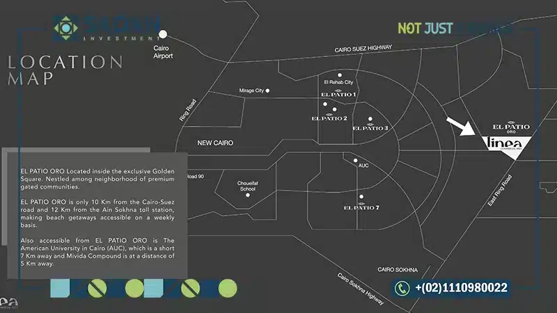خريطة لينيا مول القاهرة الجديدة