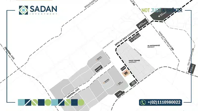 خريطة مول انيكس 26 بيزنس كومبلكس أكتوبر