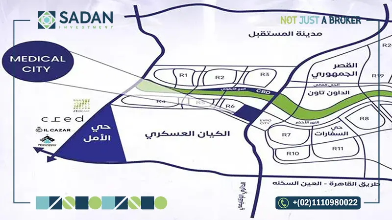 خريطة مول تداوي العاصمة الإدارية