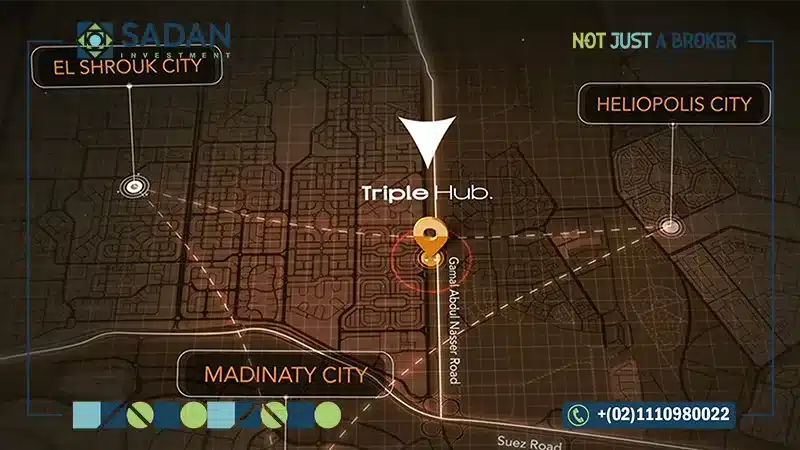 خريطة مول تريبل هب مدينة الشروق