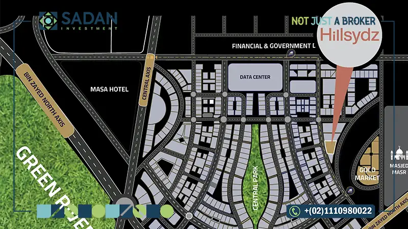 خريطة مول هيل سيدز العاصمة الإدارية