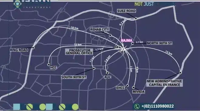 موقع مشروع نجمة ووك القاهرة الجديدة