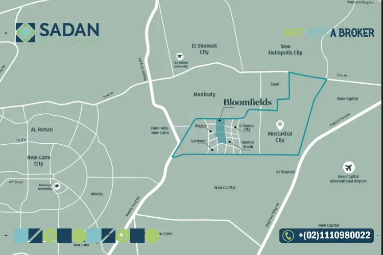 Compound Bloomfields' Location