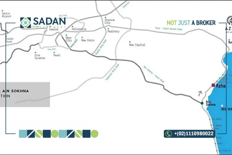 Location of Azha Sokhna