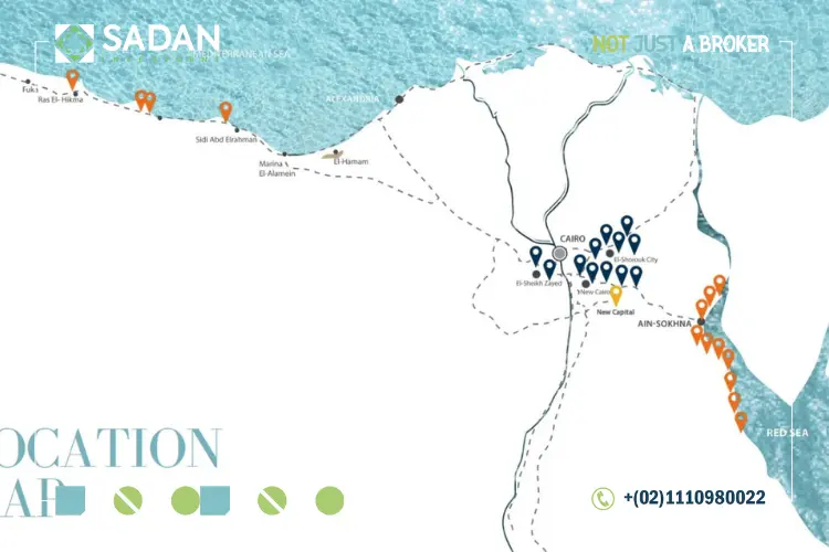 Location of La Vista 6 El Sokhna